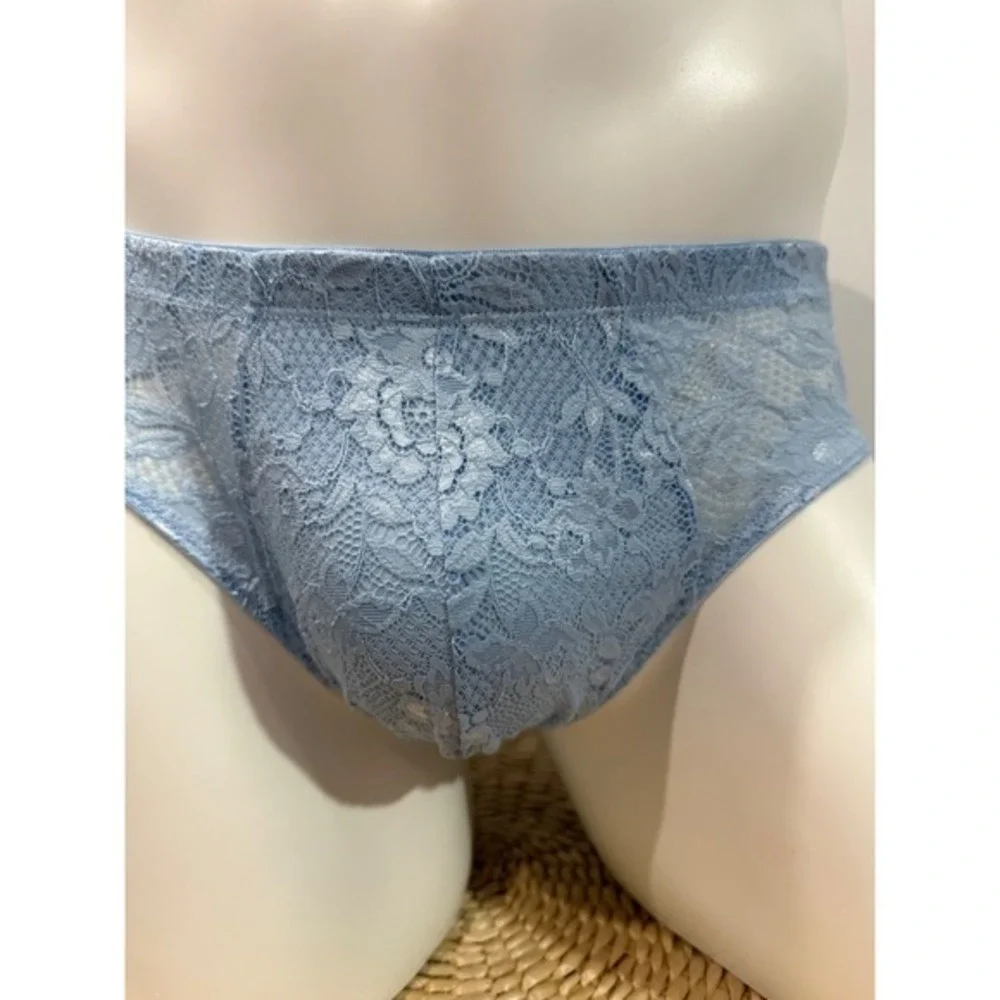 Cosabella Never Say Never Comfort Micro Brief Blue Diamond Lace Brief size L